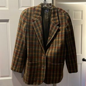 Vintage plaid blazer